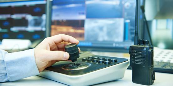 Security Guard on Monitor